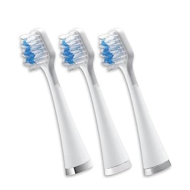 Imagem de Waterpik Cabeças de escova de dente triplo sônico, cuidado completo, STRB-3WW, 3 unidades (pacote com 1), branco