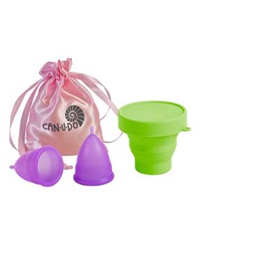 Imagem de Novo Kit Meu Coletor Menstrual Can.u.do Pequeno (Roxo)