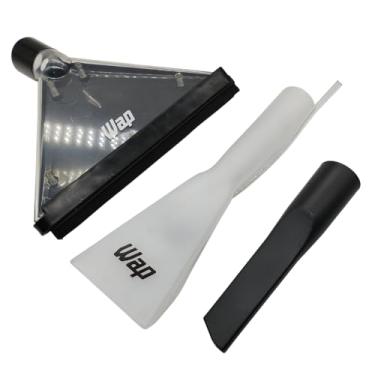Imagem de Kit Bico Canto Estofado Branco e Carpete Preto Compatível Extratora WAP Carpet Cleaner Eco FW009135