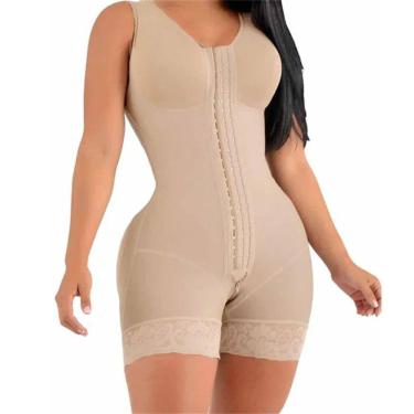 Imagem de Cinta Macacão Levanta Bumbum Faixa Modeladora Body Use Com Vestido
