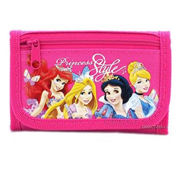 Imagem de Carteira tripla rosa quente estilo princesa da Disney – 1 carteira apenas