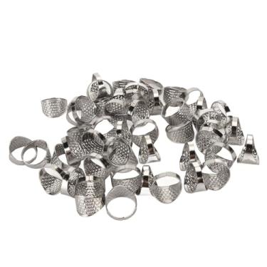 Imagem de Protetor de Escudo de Aperto de Costura de Dedo, Metal Deslumbrante de Cobre Protetor de Dedo de Costura Dedal de Costura Protetor de Dedo de Costura de Metal para Costura Manual