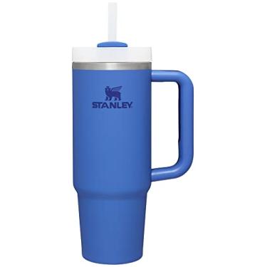 Imagem de Stanley Copo Quencher H2.0 com canudo 850 g | Tampa Flowstate de 3 posições | Suporte de copo compatível para viagens | Copo de aço inoxidável isolado | Livre de BPA | Íris