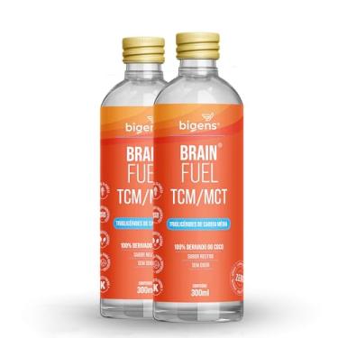 Imagem de Brain Fuel TCM/MCT, óleo de coco, Bigens, 300ml (Kit 2)