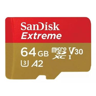 Imagem de Cartão de Memória SanDisk Extreme UHS-I MicroSDXC 64GB - SDSQXAH-064G-GN6AA