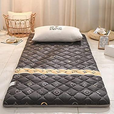 Imagem de Colchão dobrável japonês Tapete futon duplo adulto dormitório estudantil conforto portátil macio e respirável tapete futon tatami colchão de hóspedes para acampamento doméstico, padrão 4,5 c