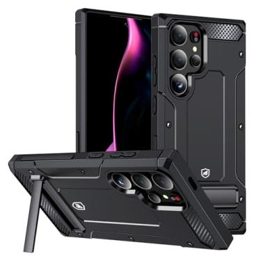 Imagem de Gshield Capa Case Capinha Army Proof para Samsung Galaxy (Preta, S24 Ultra)