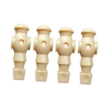 Imagem de Deevoka 4 peças mesa de pebolim masculino jogador de mesa de futebol peça de substituição se encaixa 5/8 polegada hastes jogadores de pebolim para mesa de, Bege branco