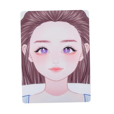 Imagem de Dynwave Placa de prática de pintura facial, placa de desenho atraente, portátil, ferramenta de exibição de folha para artistas de maquiagem, salão de beleza e, roupas azuis