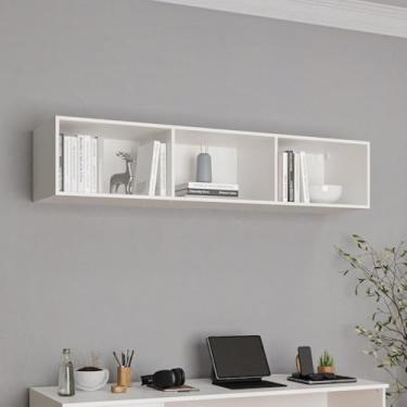 Imagem de Módulo Nicho Triplo Modulado Hera Cabecasa Madeiramadeira Branco Geada