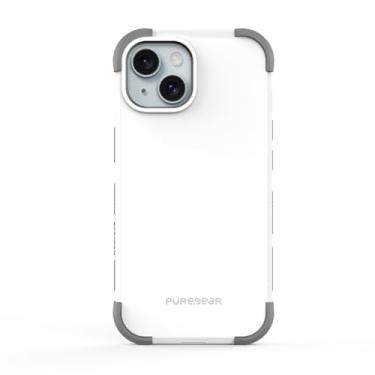 Imagem de PureGear Capa DualTek para Apple iPhone 15 Plus (2023) de 6 cm, proteção aprovada e testada militar, capa protetora resistente e durável para iPhone 15 Plus, certificação de teste de queda de 6 m