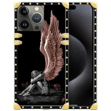 Imagem de DAIZAG Compatível com GGGG 16 Pro, Angel Wings Girl Case Four Corners with Bumper Shockproof Anti-Scratch Protection Case for Man Women for GGGG 16 Pro