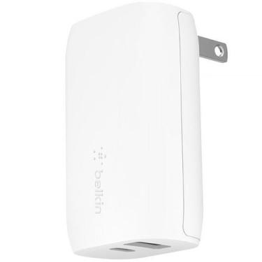 Imagem de Adaptador de Tomada Belkin F7U097DQ USB/USB-C de 30 Watts - Branco