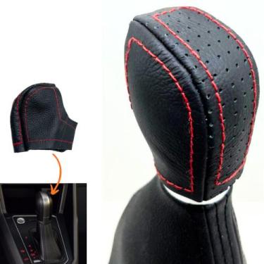 Imagem de Capa Couro Manopla Câmbio Automático Polo 2018 2019 2020 2021 2022 - T