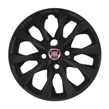 Imagem de Calota 293CB Cubo Baixo 14 Preto Fosco Argo Mobi Palio Av - Garagem On