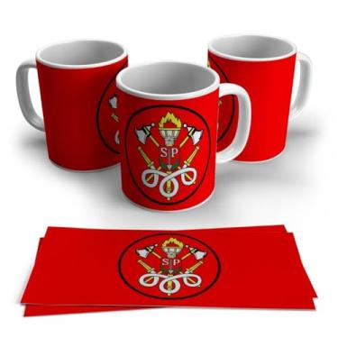 Imagem de Canecas de Porcelana Branca Personalizadas Coleção Profissões 6 (Bombeiro 3)