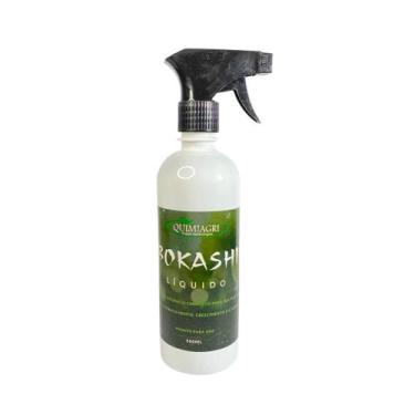 Imagem de Fertilizante Líquido Bokashi Adubo Bokashi 500ml Com Spray - Quimiagri