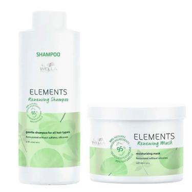 Imagem de Wella Professionals Elements Renewing Kit  Shampoo + Máscara, Kit