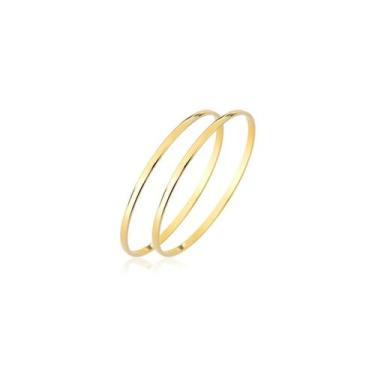 Imagem de Anel Aliancinhas Aparadores Ouro 18k Amarelo Fino Delicado - MAEHLER J