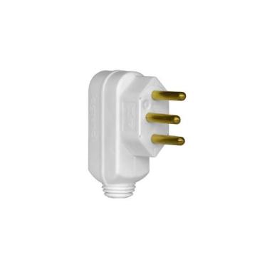 Imagem de Plugue Macho Pial Legrand 90º 2P+T 10A 250V Branco 615901