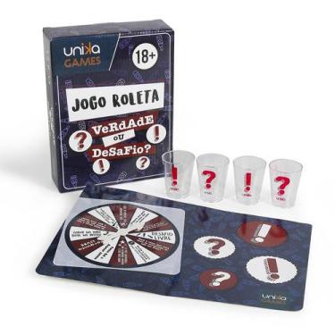 Imagem de Jogo Verdade Desafio Roleta Dados Drink Shot Bebida Adulto - Unika Gam