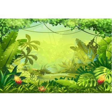 Imagem de Painel de Lona Floresta Natureza Selvagem - Fabrika de Festa, 100x070c