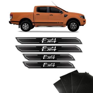 Imagem de Kit Soleira Diamante Ford Ranger Fx4 Com Protetor de Porta - SPORTINOX