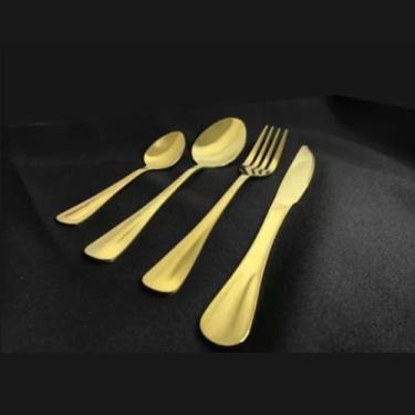 Imagem de Faqueiro Dourado Passion 24 pecas - By Fineza