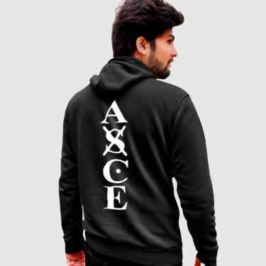 Imagem de Blusa Moletom Genuine Grit Masculina Estampada Algodão 30.1 Axce, Pret