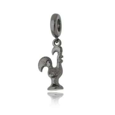 Imagem de Charm Galinho Português Revestido em Rodio Negro - VL ACCESSOIRES