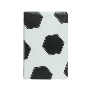 Imagem de Bíblia Nvi Slim, Capa De Futebol, Couro-Soft Preto E Branco, Luxo