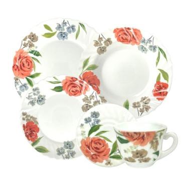 Imagem de Aparelho De Jantar E Chá Veneza Opaline Estampado 20 Peças - Fratelli,