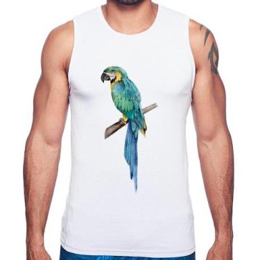 Imagem de Regata Arara Azul - Foca na Moda, Branco, GG