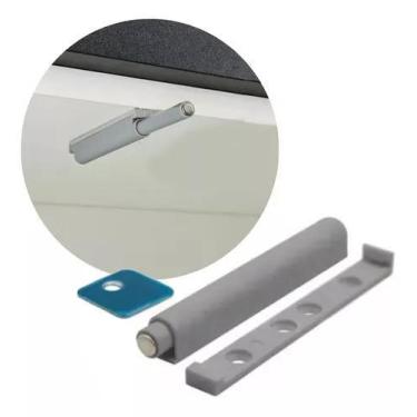 Imagem de Kit 12 Fechos Toque Magnético Pulsador Gaveta Porta Armário - Straub W