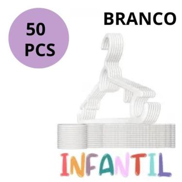 Imagem de KIT 50 Cabide Infantil Titureiro De Luxo Executivo Reforçado Organizar