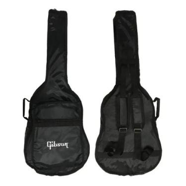 Imagem de Capa Almofadada Para Violão Impermeável Cargo Gibson