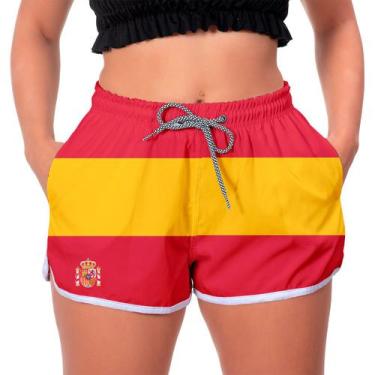 Imagem de Short Curto Feminino Com Elástico Verão 2022 Praia Espanha - Bueno Sto