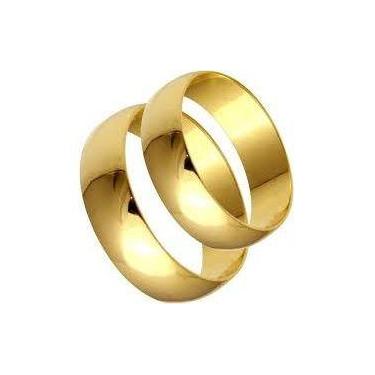 Imagem de Aliança Noivado Ou Casamento Em Ouro 18k 6 Gramas - 6 Mm - Ouro 18 kil