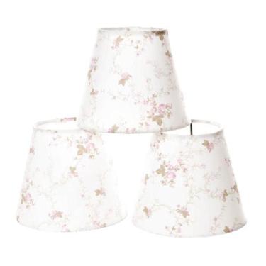 Imagem de Jogo Cúpulas Para Lustre Rosa Quarto Bebê Infantil (3 Unid.) - Potinho