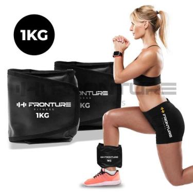 Imagem de Caneleira de Peso 1KG PAR Tornozeleira Profissional Academia Musculaça