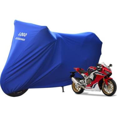 Imagem de Capa De Cobrir Moto Honda CBR 1000 RR Fireblade De Luxo - Mz, Azul