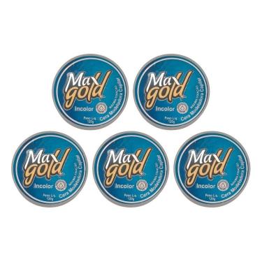 Imagem de Cera Capilar Maxgold Modeladora Incolor 120G - Kit Com 5Un
