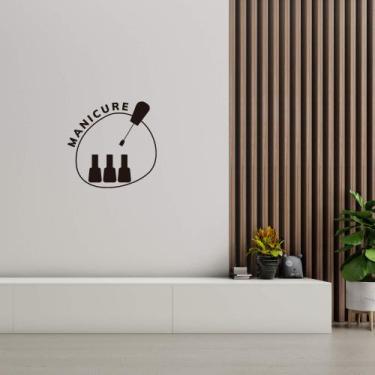Imagem de Adesivo de Porta Manicure Esmaltes Decoração Salão de Beleza Nail Desi