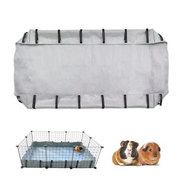 Imagem de DOZZOPET Fundo Da Gaiola De Cobaia Para Habitat De Grades C E C, Base De Forro Impermeável E Lavável Para Coelhos, Chinchilas, Furões E Outros Animais De Estimação Pequenos (Fundo Apenas 27 "X 42")