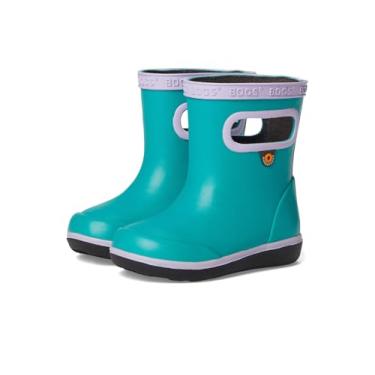 Imagem de BOGS Bota de chuva unissex Skipper II sólida (infantil), Azul-petróleo, 22