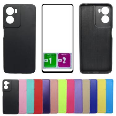 Imagem de Kit Capinha Capa Aveludada Para Moto G05 + Pelicula Vidro 3d - Mustang