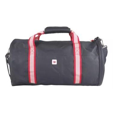 Imagem de Bolsa Wilson Academia Trabalho Viagem Transversal Grande, Azul escuro 