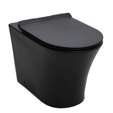 Imagem de Vaso Sanitário Convencional Tanzanita Pingoo.casa - Preto