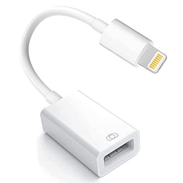 Imagem de Geobom Adaptador De Câmera Lightning Para Usb Certificado Pela Apple Mfi, Cabo Usb 3.0 Otg Para Iphone 14 13 12 11 X Xs Xr 8 Plus, Ipad Para Unidade Flash Usb, Leitor De Cartão, Midi, Teclado, Mouse