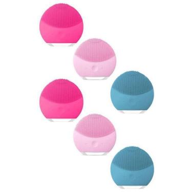 Imagem de Kit 6 Esponja Elétrica Massagem Limpeza Facial Forever